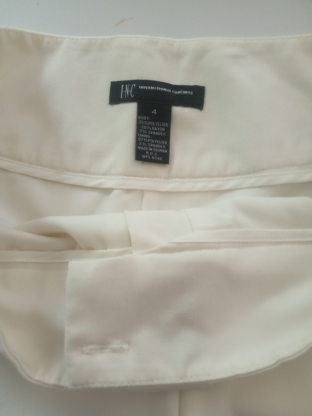INC International Concepts Off-White Dress Pants - Picture 2 of 6